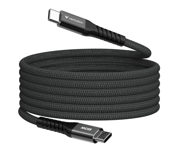Verbatim Sync & Charge USB-C to USB-C 60W Magnetic 120 cm - Black - 1340231 - zdjęcie
